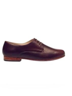 Nisolo Women's Oliver Leather Oxford Shoe in Brandy Size 7.5 EU 38 Leather Laced